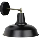 Wandleuchte Ronaldino 90099/76 schwartz messing 28 cm