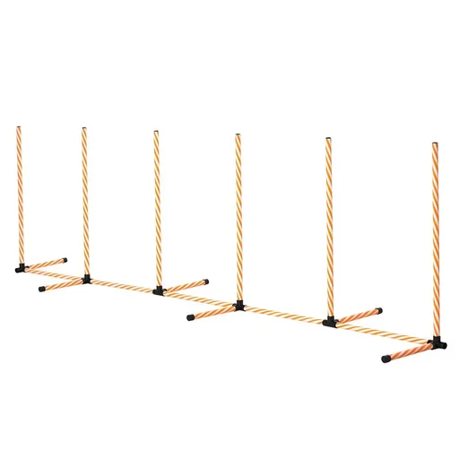 "Hunde Slalomstangen Agility Training für Haustiere Hundetrainigsset Inklusive mit Oxford Tasche Leicht zu tragen Polyest image"