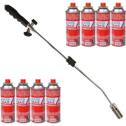 "Unkrautbrenner mit Piezo-Zündung Enthält 8 Gasflaschen image"