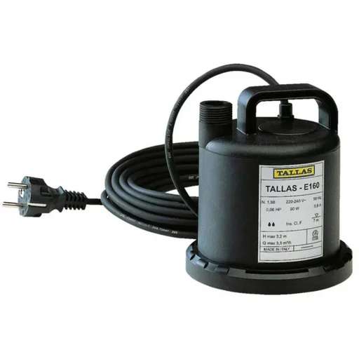 "Flachwasser-Tauchmotorpumpe E 160 NA, flachansaugend bis 3 mm, 90 Watt image"