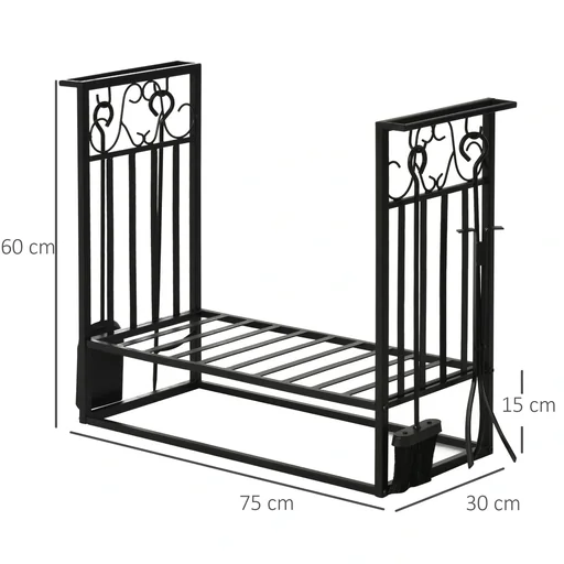 "Brennholzstandard mit Brennholzzubehör erhöht Stahl image"