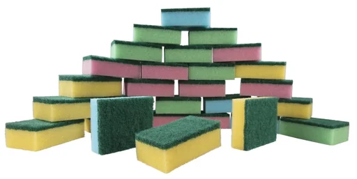 "Spül- und Reinigungs-Schwamm-Set, Topf-Reiniger, Bunt, 28-teilig image"