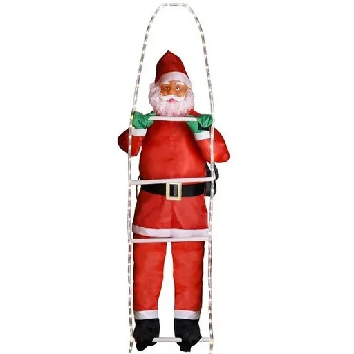 "Weihnachtsmann auf Leiter mit 120 LEDs image"