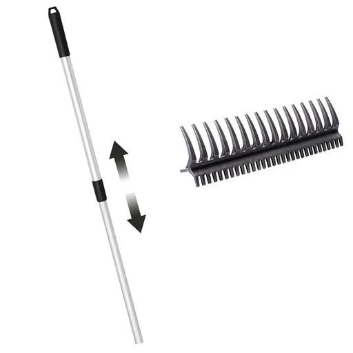 "Garten-Rechen 2in1 + Teleskopstiel image"