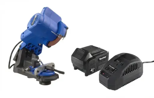 "Akku-Sägekettenschärfgerät, 18 Volt, SKSG 18, inklusive Li-Ion-Akku, 4,0 Ah und Ladegerät 2,4 A ALG 18 Volt image"