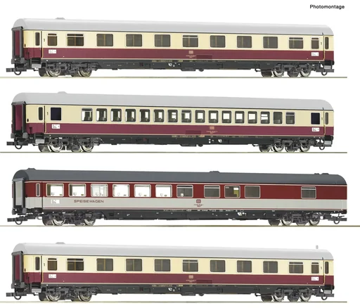 "Wagenset mit vier Schnellzugwagen für den Trans-Europ-Express  Saphir  der Deutschen Bundesbahn image"
