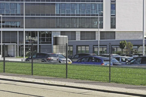 "Doppelstabmattenzaun Komplettset, anthrazit, Höhe 100 cm, Länge 22 m image"