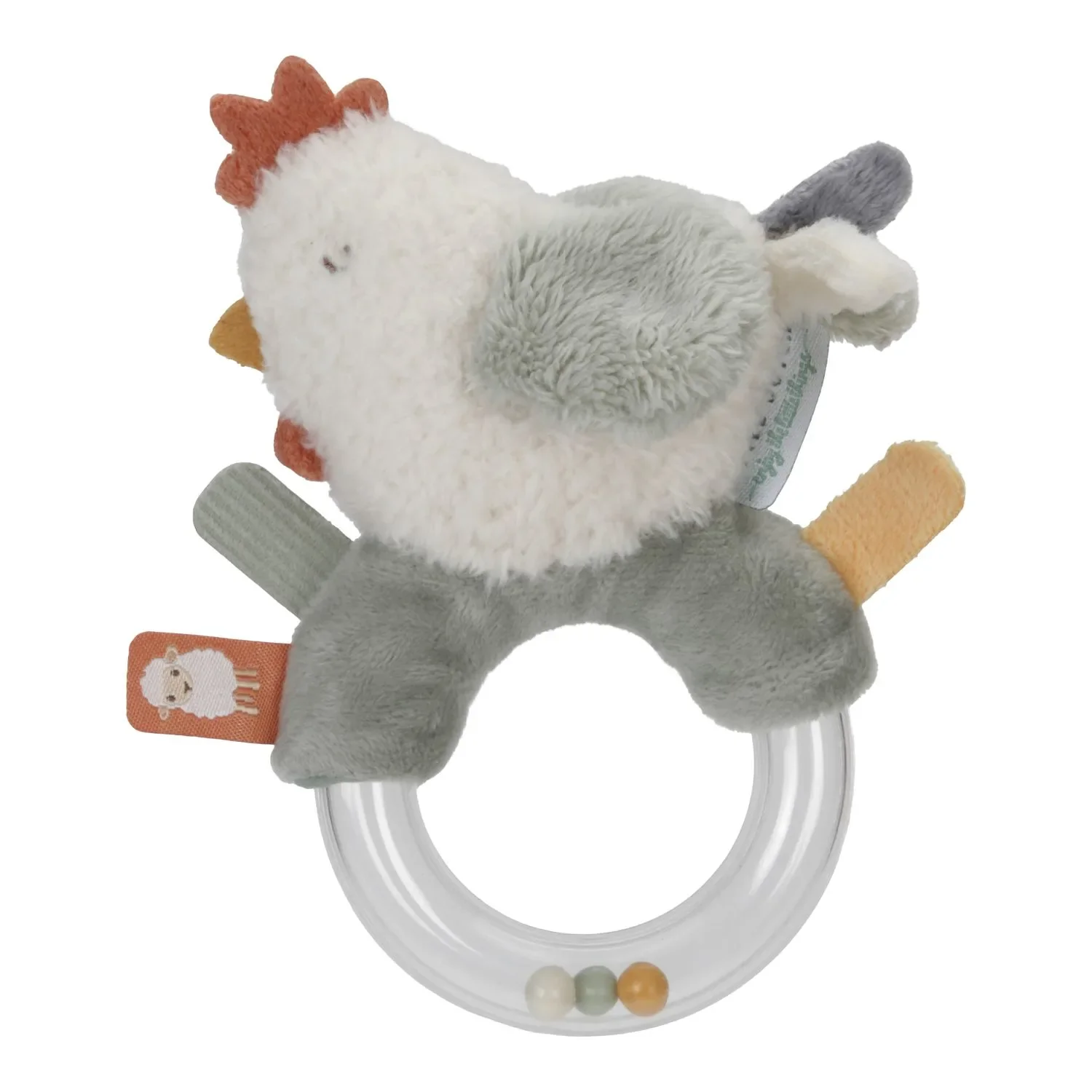 "Little Dutch Beißring, Ringrassel, Baby Rassel - Huhn, Little Farm, ab 0 Monaten image"