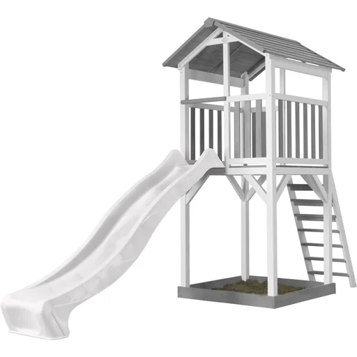 "Beach Tower Spielturm - Weiße Rutsche image"