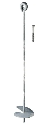 "Bodenanker 500 mm mit Schraube, feuerverzinkt image"