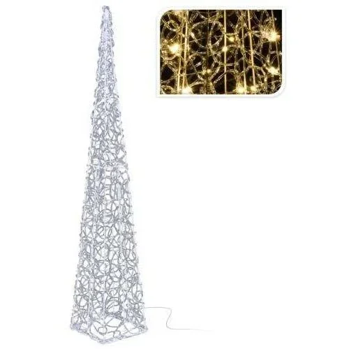 "LED verlichte kegel kerstverlichting warm wit binnen/buiten 90 cm IP44 image"