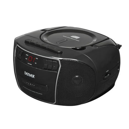 "Tragbarer CD-Player mit Kassette, Radio und Aux-Eingang TCP-40 image"