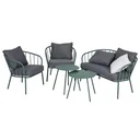 Gartenmöbel-Lounge-Set "Nizza" - grün    