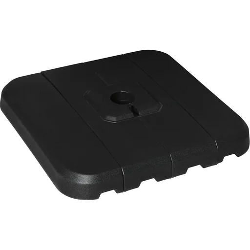 "Sonnenschirmgewicht 4-tlg. Schirmgewicht für Sonnenschirm Bodenkreuz Sand/Wasser befüllbar bis 130 kg HDPE Schwarz image"