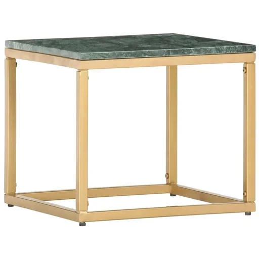 "Couchtisch 40x40x35 cm Echtstein mit Marmorstruktur grün image"