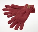 Strickhandschuhe, Farbe rot/braun, Einheitsgröße