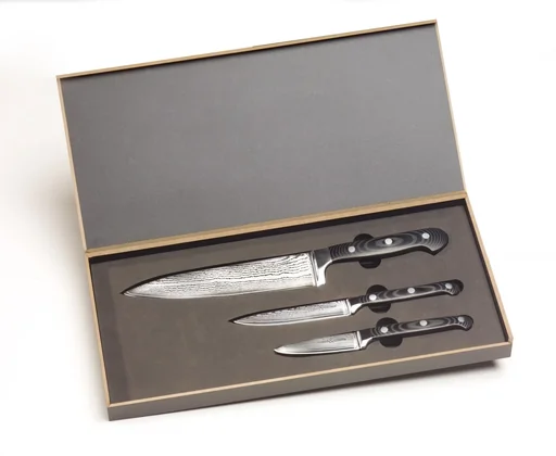 "Damast-Messer-Set, 3-teilig image"