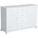 Sideboard Kommode Lamellentür Weiß