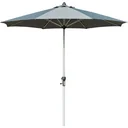 Sonnenschirm 2,7 m 8 Rippen Aluminium Polyester Dunkelgrau