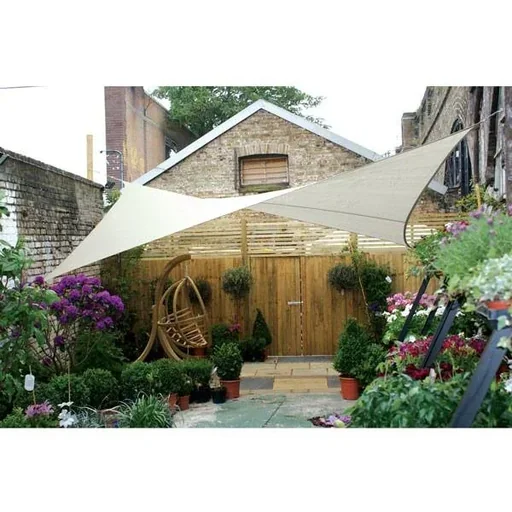 "SONNENSEGEL - VIERECK - 5 x 5 m - CREMEFARBEN image"