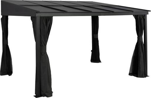 "Sojag Terrassenüberdachung St. Barth 1014 423×298×240 cm Anthrazit – 8-mm-Doppelstegplatten & Schneelaststützen image"