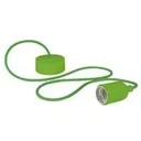 Design-Lampenhalterung mit Textilkabel - Grün