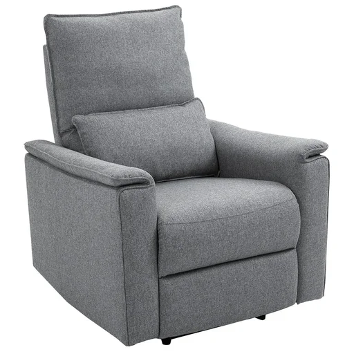 "Relaxsessel Liegesessel TV Sessel Einzelsofa 150° neigbar Fernsehsessel Polyester Grau 83 x 90 x 104 cm image"