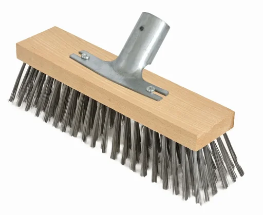 "Stahldrahtbesen,30 cm mit Metallstielhalter image"