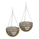 Pflanzkorb aus Seegras 2er Set