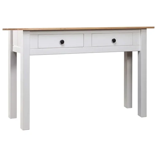 "Wandtisch Panama Range 110x40x72 cm Kiefer massiv weiß image"