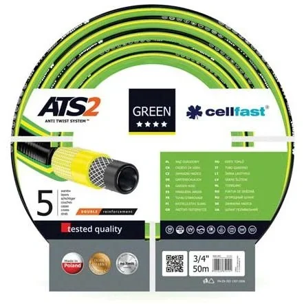 "CELLFAST - GARTENSCHLAUCH - GREEN ATS2 - 3/4" - 50 m image"