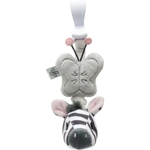 "Zerrspielzeug Zebra vibrierendes Spielzeug - Haken für Kinderwagen/Stuhl/Babybett image"