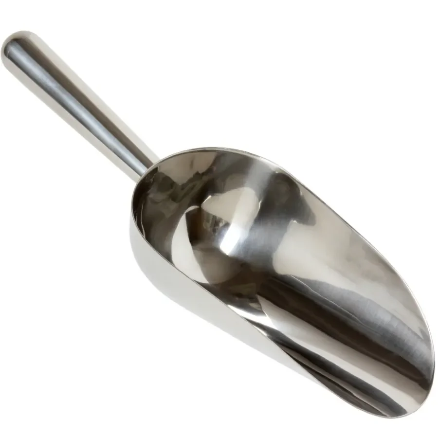 Eisschaufel Edelstahl poliert - Profi scoop, 12 oz.(355 ml.) 250 mm lang