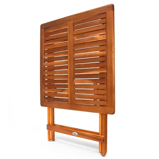 "Akazienholz Beistelltisch 70x70x73cm klappbar image"