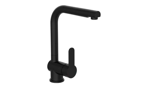 "Spültischarmatur "LONDON", mit herausziehbarem Auslauf, Schwarz matt image"