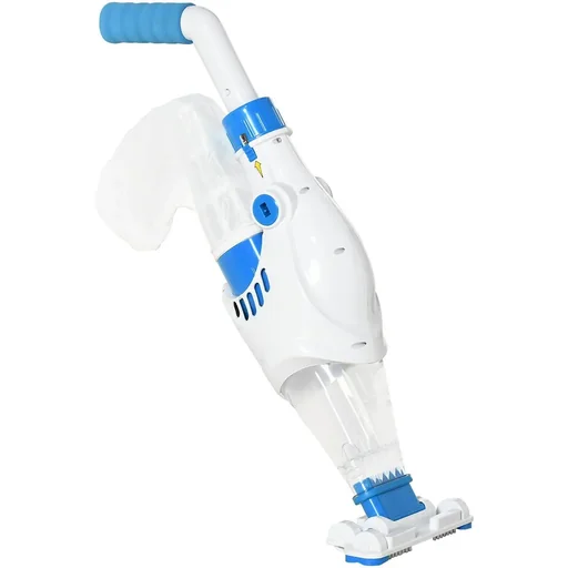 "Elektrischer Poolreiniger, kabellos & wasserdicht, Blau+Weiß, 65 x 20 x 17 cm image"