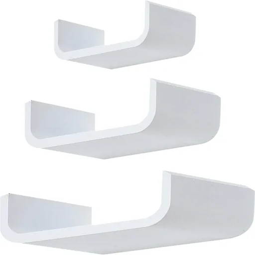 "Wandregal 3 tlg. weiß image"