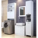 Badezimmerschrank mit verstellbaren Regalen 185 x 30 x 30 cm