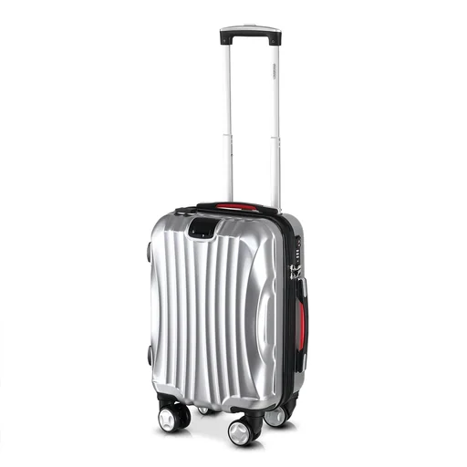 "Hartschalenkoffer Ikarus Silber M in ABS 38l 55x35x20cm image"