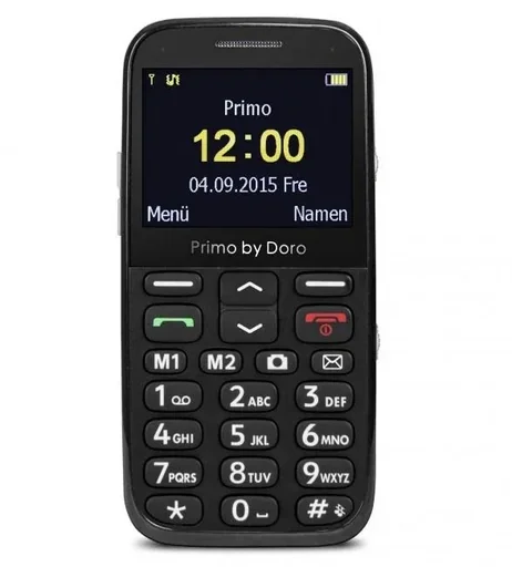 "Großtastenhandy Primo 366 schwarz, mit Tischladefunktion, Bluetooth, Taschenlampe, FM-Radio, Stand-by-Zeit bis 12 Tage image"