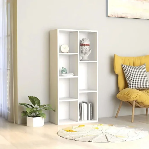 "Bücherregal 50x25x106 cm Spanplatte weiß image"