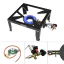 Premium-Hockerkocher mit Zündsicherung und Piezozündung.