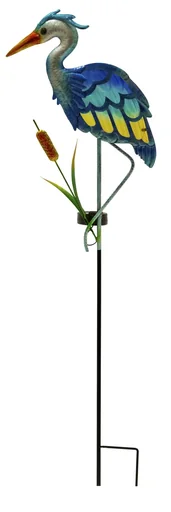 "Solar LED Gartenstecker Kranich image"