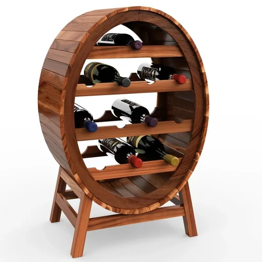 "Weinregal-Fass-Design für 12 Flaschen image"