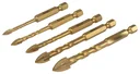 Glas- und Fliesenbohrer-Satz 5-teilig