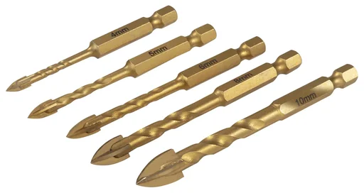 "Glas- und Fliesenbohrer-Satz 5-teilig image"