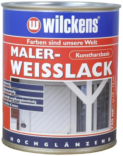 "Maler-Weißlack Weiß, hochglänzend, 750 ml image"