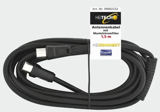 "Antennenkabel mit Mantelstromfilter 1,5m image"