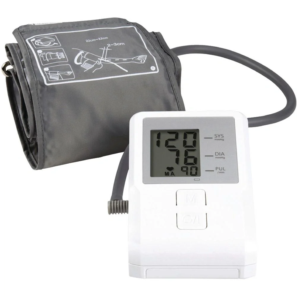 Blutdruckmessger Oberarm, weiß/grau