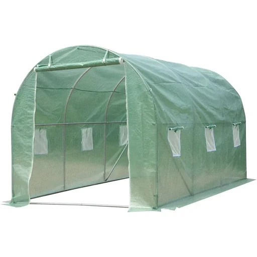 "Tomatenhaus mit Fenster grün image"